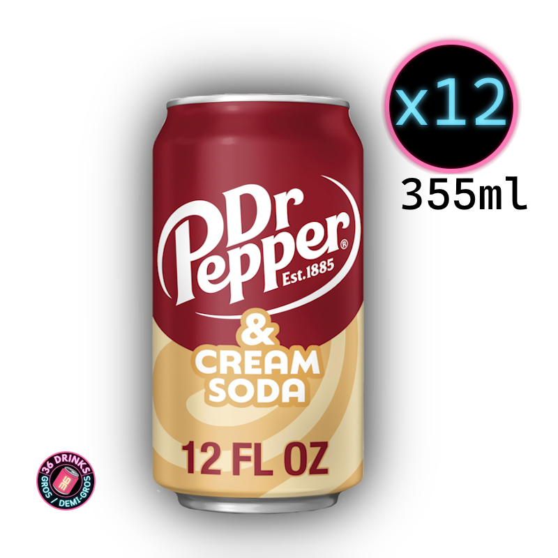 Dr Pepper Cream Soda 12 x 355ml