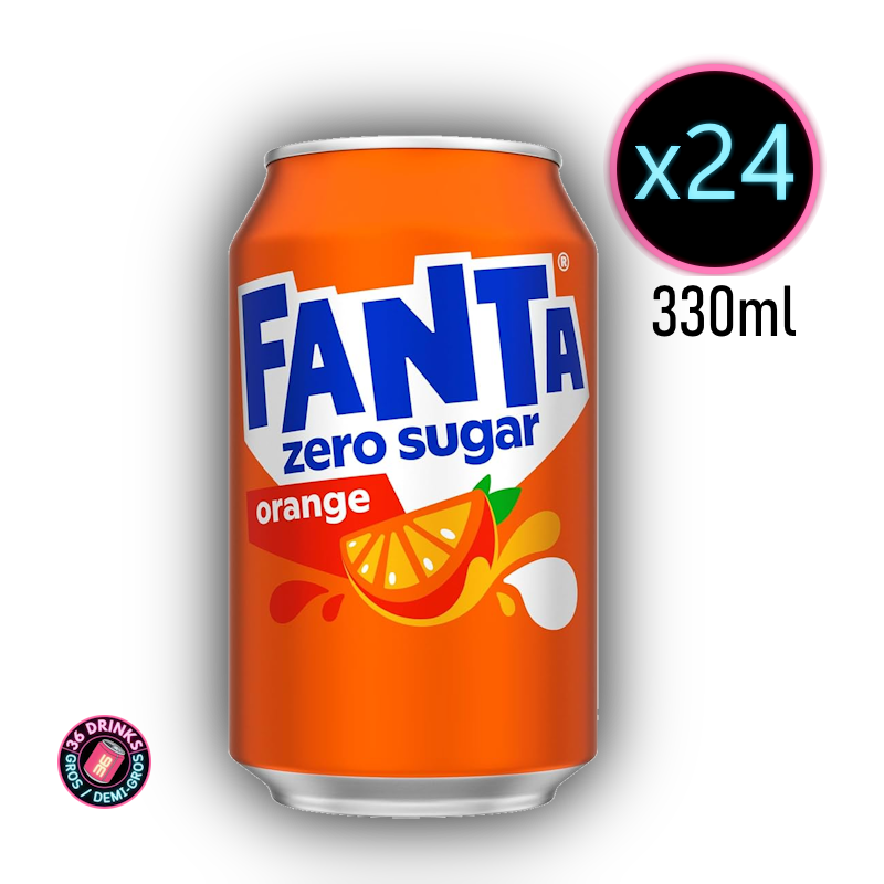 Fanta Orange Zéro 24 x 33cl