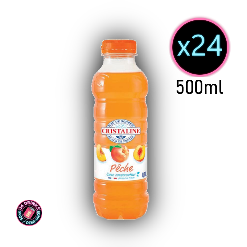 Cristaline Pèche 24 x 50cl