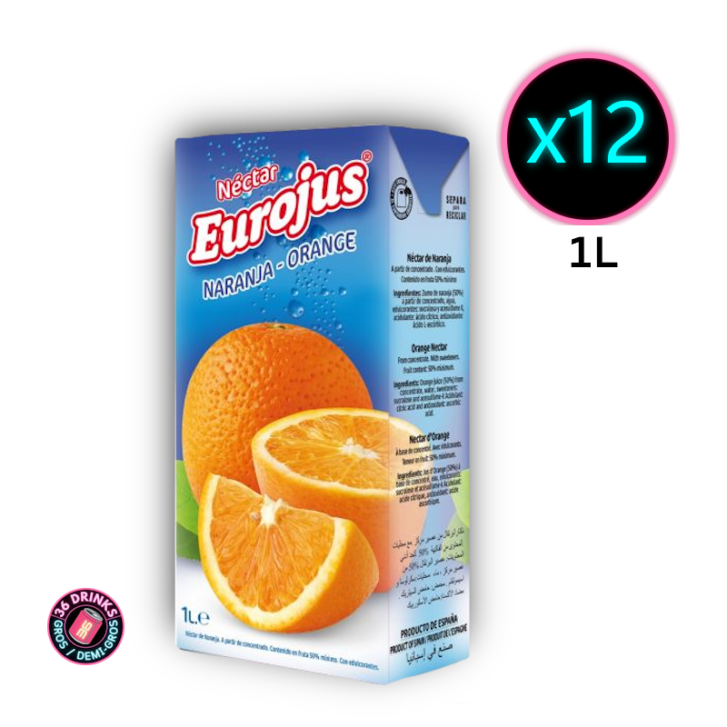 Eurojus Orange 1L x 12