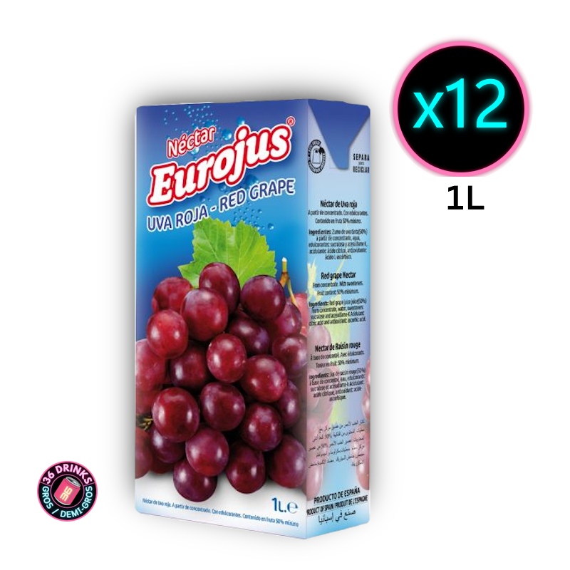 Eurojus Raisin rouge 1L x 12