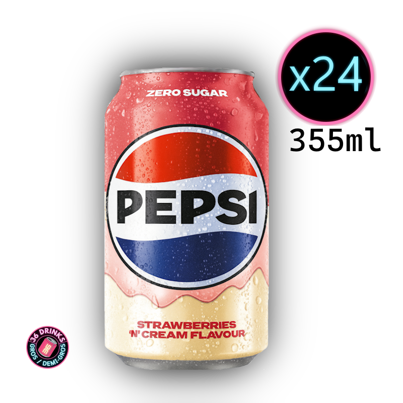 Pepsi Strawberries & Cream 24 x 33cl