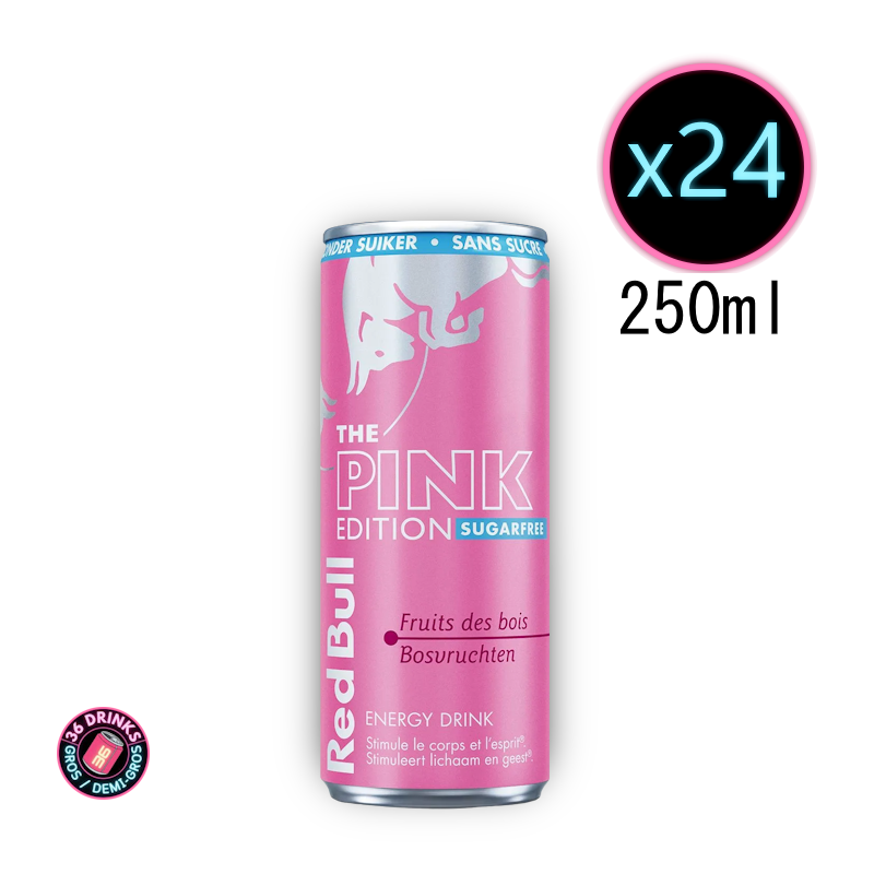 Red bull Pink edition zero sucre 24 x 250ml